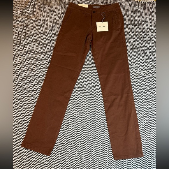 DL1961 Ivan Slim Chino Pant Pinecone Brown | Sz 28x32 | NWT - Picture 4 of 8